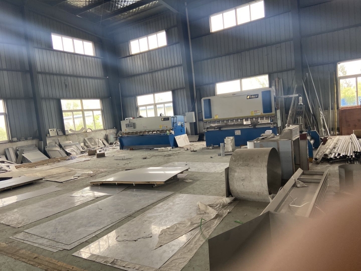 不銹鋼材料加工區